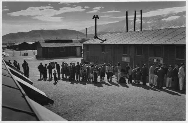 An internment camp in California