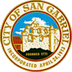 © Image: City of San Gabriel, California The official seal of the City of San Gabriel reflects the town's historical ties to the mission from whence it got its name.