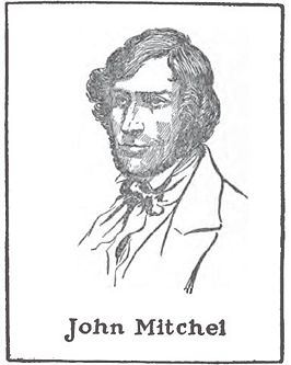 John Mitchel (1815-1875); drawing by Harald Toksvig.