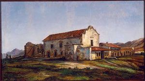 (PD) Painting: Henry Chapman FordMission San Diego de Alcalá, circa 1880-1881.