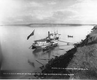 File:Steamship Wrigley at the junction of the Mackenzie and Liard Rivers.jpg