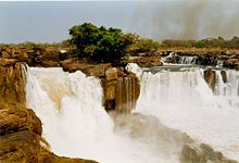 Tazu Falls, one of Angola's richest sources of gem diamonds.