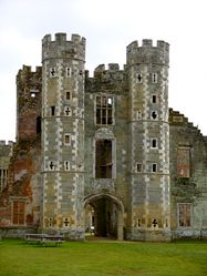 (CC [1]) Photo: Duncan Toms The main entrance to Cowdray House was through a twin-towered gatehouse.