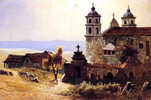 (PD) Painting: Edwin Deakin Mission Santa Barbara, circa 1880-1889.
