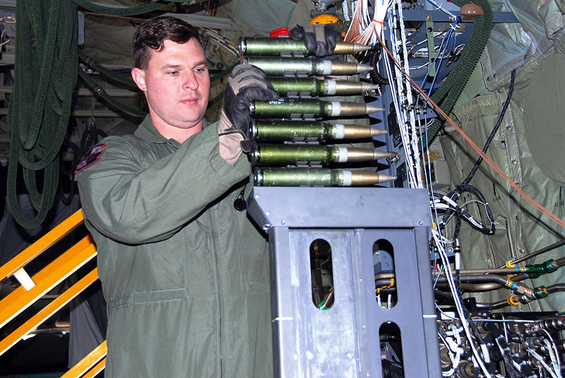File:30mm Bushmaster being loaded on an AC-130.jpg