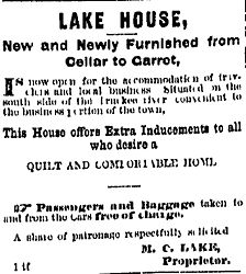 ~ Lake's Hotel Made Over ~ Nevada State Journal November 23, 1870, p. 4