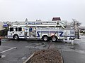 2023-02-22 13 46 54 A ladder truck from the West Trenton Volunteer Fire Company in a parking lot along Mercer County Route 634 (Parkway Avenue) in Ewing Township, Mercer County, New Jersey.jpg
