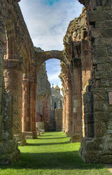 (CC [2]) Photo: Alan Cleaver The north aisle of Lindisfarne Priory's 12th-century church