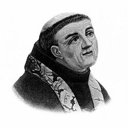 (PD) Artwork: George Wharton James An engraved portrait of Fr. Junípero Serra, O.F.M. The well-known and beloved missionary died in Monterey, California, on August 28, 1784.