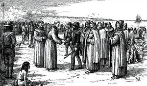 The Zacatecan Franciscans Land at Monterey - January 15, 1833 - AH.jpg