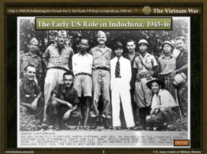 Ho Chi Minh, Giap, farewell to OSS team 1945.png