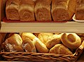 Breads and Bread Rolls at a bakery