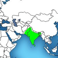 Distribution of the Indian cobra