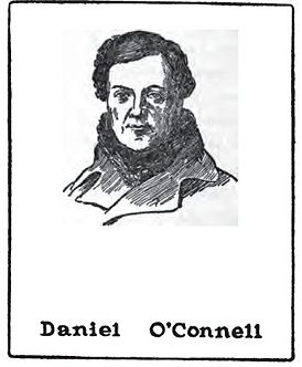 Daniel O'Connell (1775-1847); drawing by Harald Toksvig.