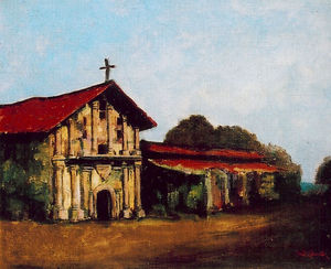 (PD) Painting: Will Sparks Mission San Francisco de Asís, between 1933 and 1937.