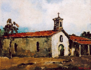 (PD) Painting: Will Sparks Mission San Francisco de Solano, between 1933 and 1937.