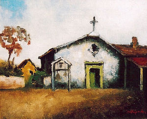 (PD) Painting: Will Sparks Mission Asistencia San Rafael Arcángel, between 1933 and 1937.