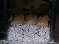Bread in a traditional oven