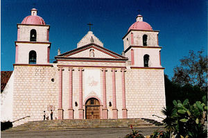 (CC) Photo: Robert A. Estremo The capilla (chapel) of Mission Santa Barbara as it appeared in November, 1987.