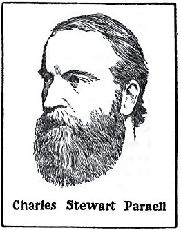 Charles Parnell (1846-1891); drawing by Harald Toksvig.