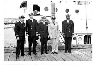 Photo of Oliver Henry with officer corps of the high-endurance cutter Mackinac in 1952. (U.S. Coast Guard).jpg
