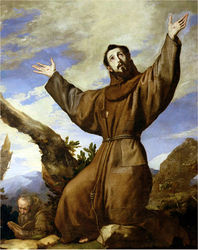 (PD) Painting: Jusepe de Ribera Saint Francis of Assisi in Ecstasy.