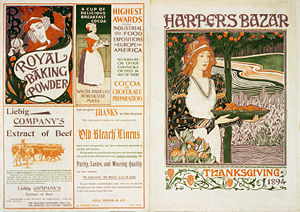 Harper's Bazaar Thanksgiving front and back covers, 1894.jpg